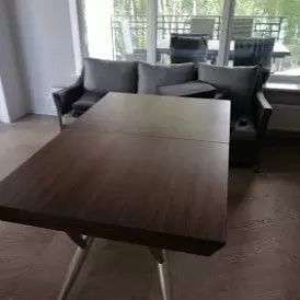 Стол раскладной Eleonora 160-340, орех/золото