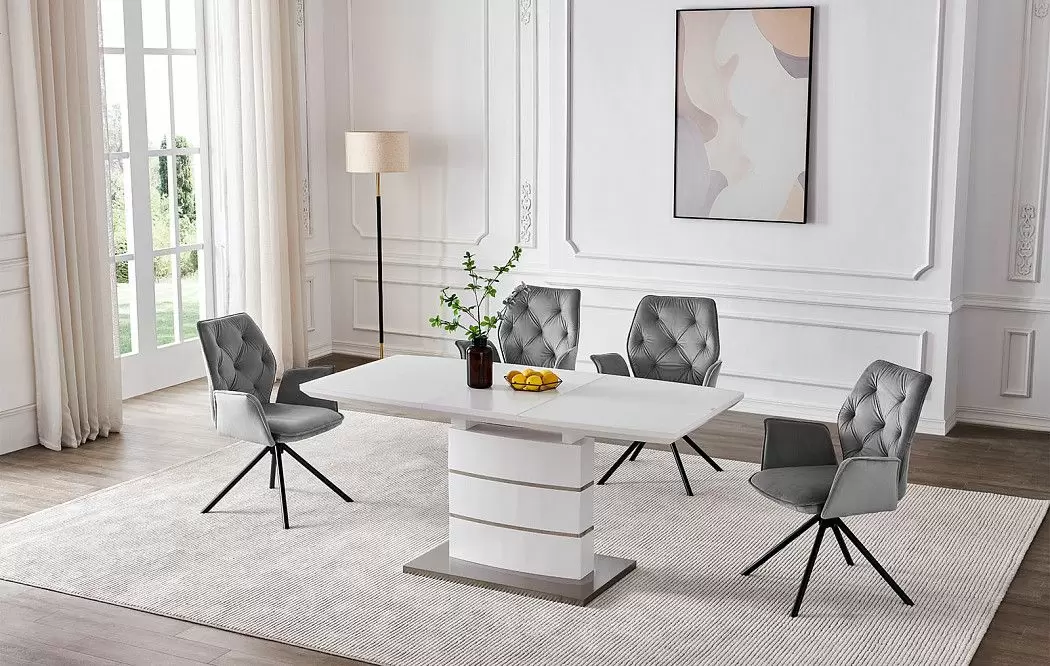 Стол раскладной Verona Glass (120), белый матовый - фото 2