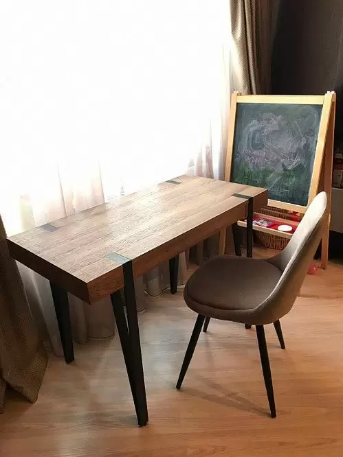 Стол письменный Project, орех/черный - фото 25