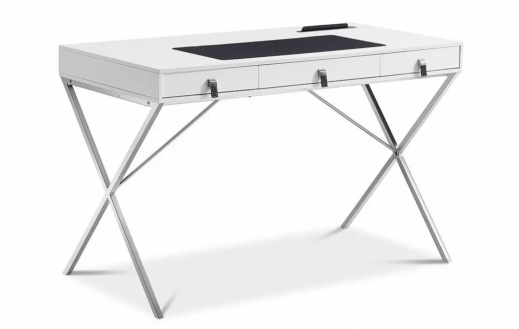 Стол письменный Christopher, белый/хром - фото 5
