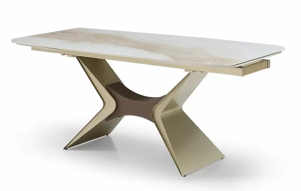 Стол Richard + 4 темно-бежевых стула Emma - фото 5