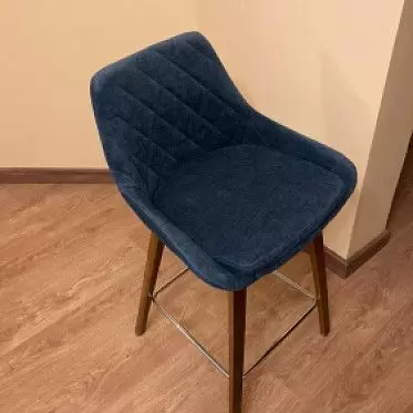 Стул полубарный Joan (65), темно-синий