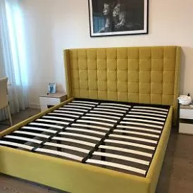 Кровать с подъемным механизмом Vivien 180x200, желтый