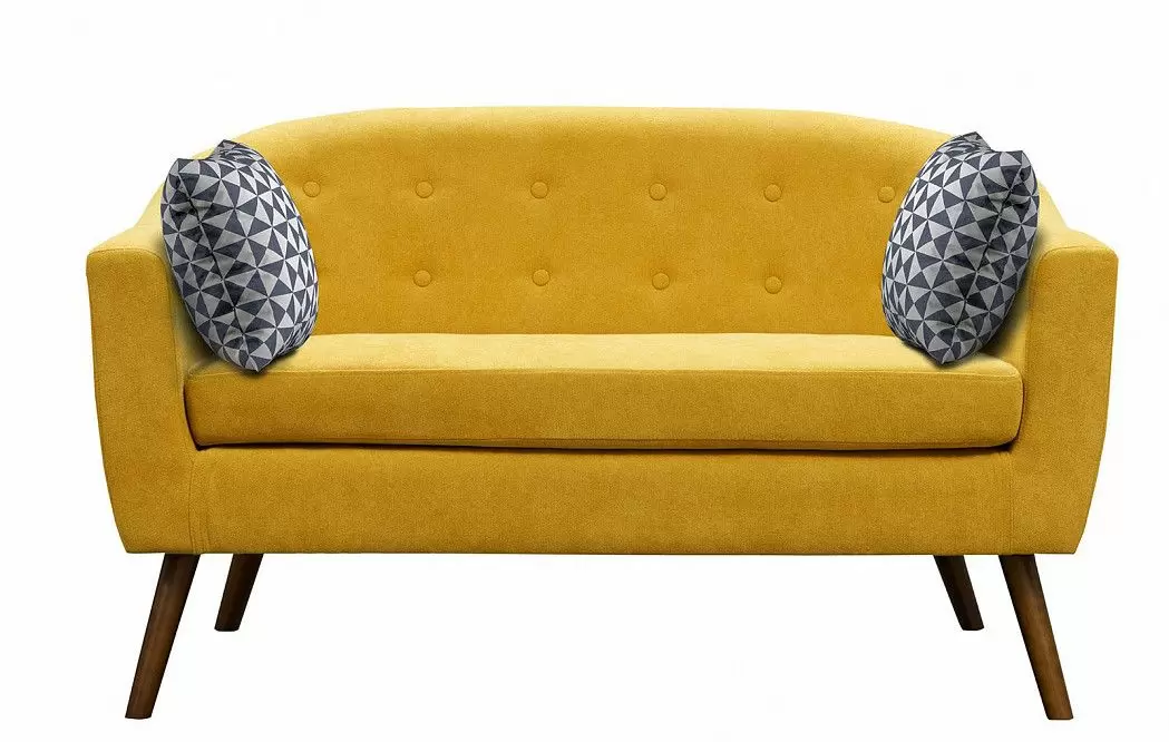 Диван Florence 2-х местный, желтый шафран/орех - фото 6