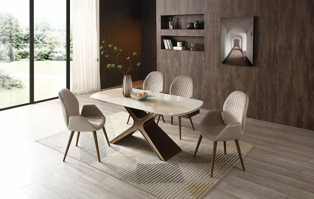 Стул Bern, бежевый/орех - фото 4