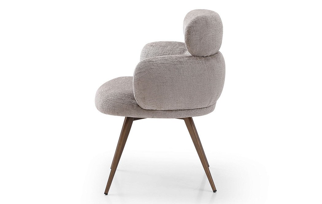 Стул Evy, серо-бежевый/бронза - фото 9