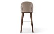 Стул барный Clara (78), бежевый/орех