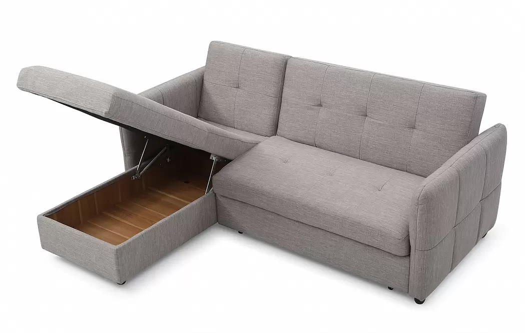 Диван-кровать Rotterdam угловой (левый), цвет серый - фото 9