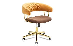 Кресло Oscar, темно-желтый/коричневый/золото Кресло Oscar, темно-желтый/коричневый/золото