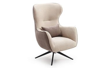 Кресло Lucille, бежевый/серо-коричневый