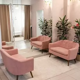 Диван Florence 2-х местный, темно-серый/цветные пуговицы