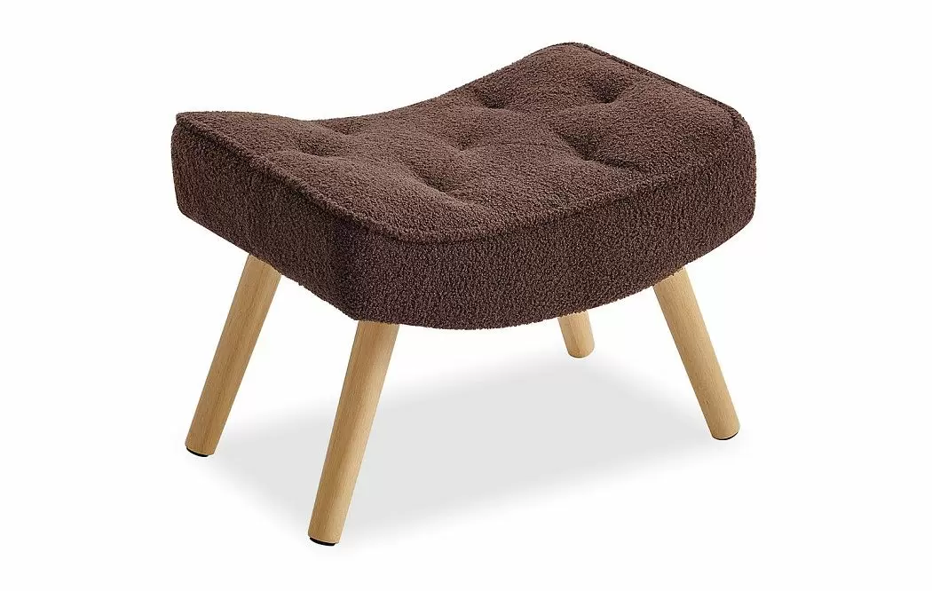 Кресло и оттоманка Hygge, коричневый/натуральный - фото 10