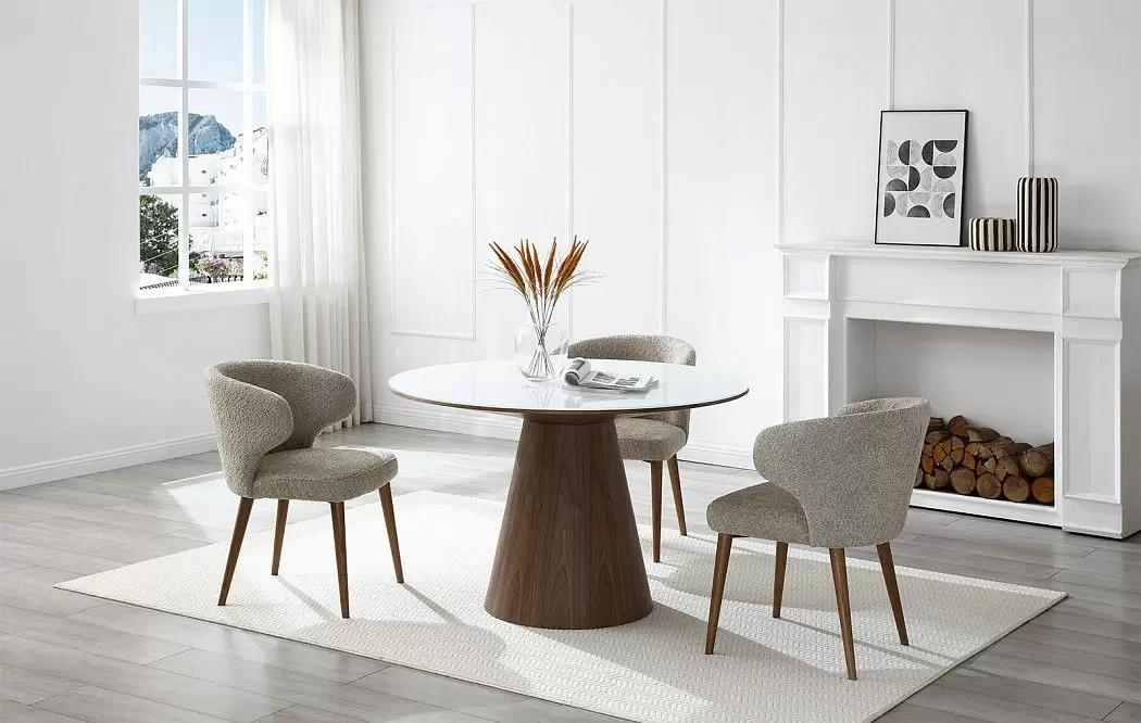 Стул Simona, песочный/орех - фото 2