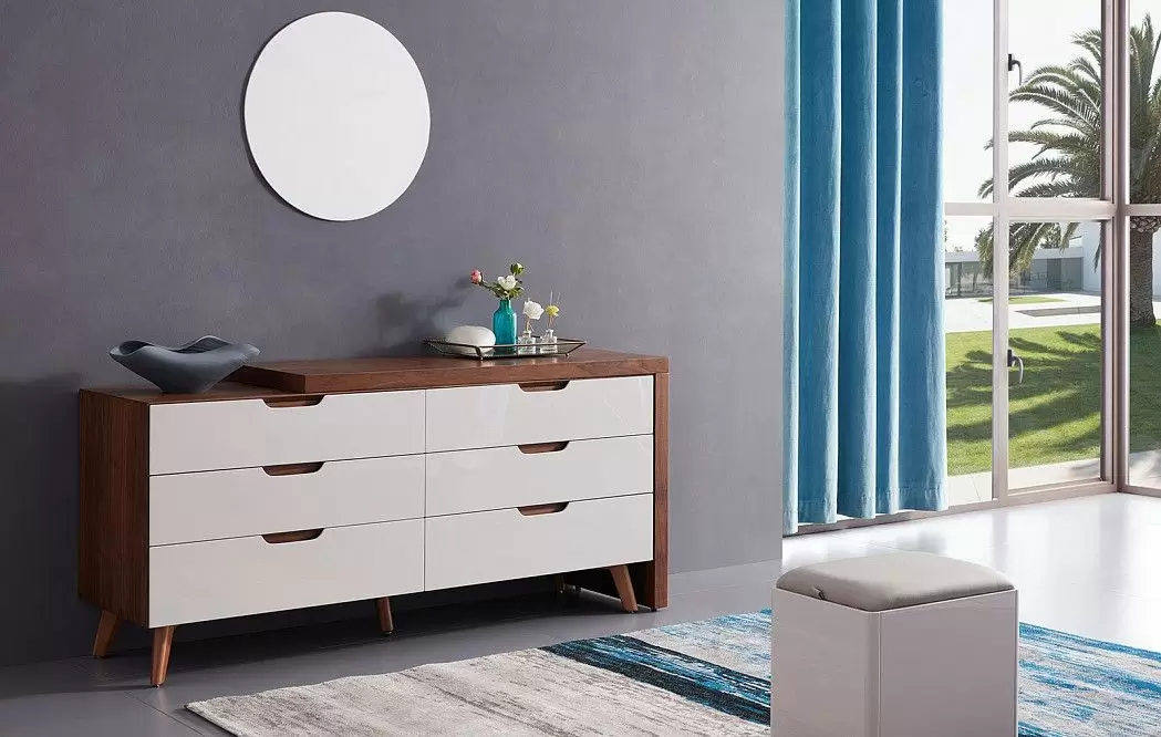 Комплект для спальни Carrera, бежевый/орех - фото 20