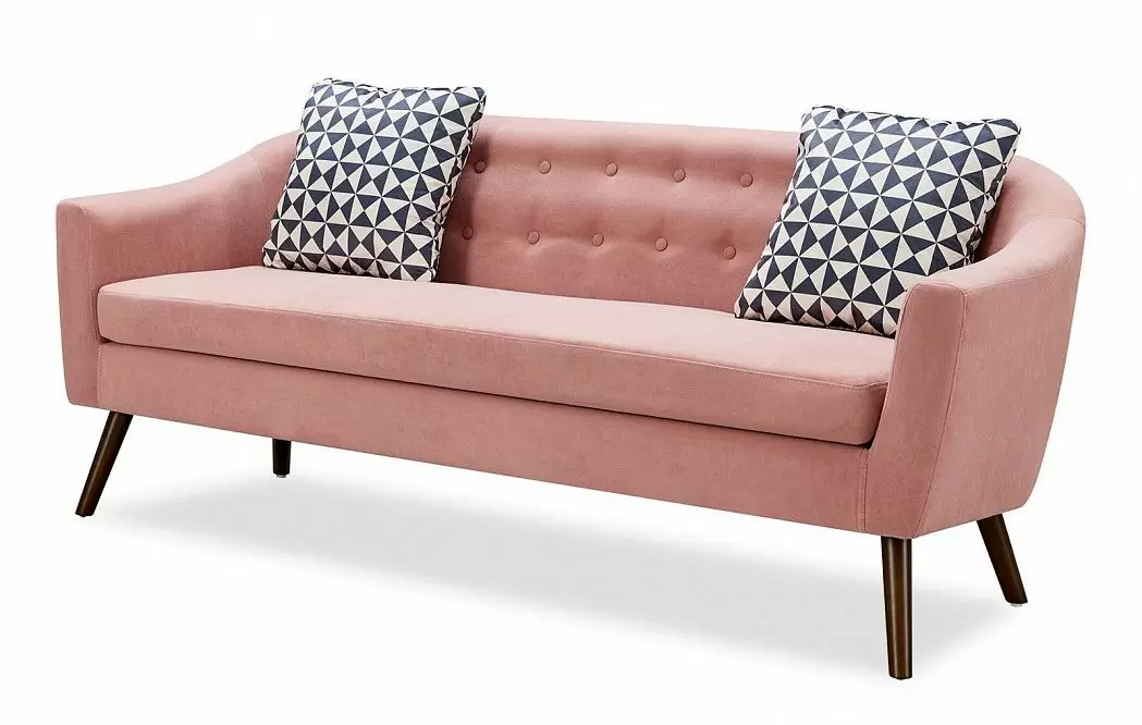 Комплект мягкой мебели Florence, коралловый/орех - фото 4