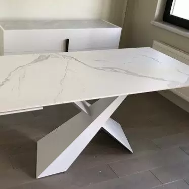 Стол раскладной Savoy 180-240, белая керамика