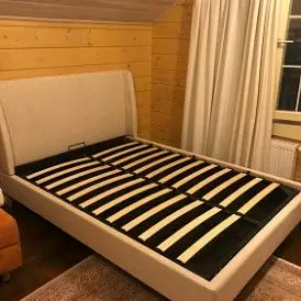 Кровать Carrera 160x200 (с подъемным механизмом), голубой