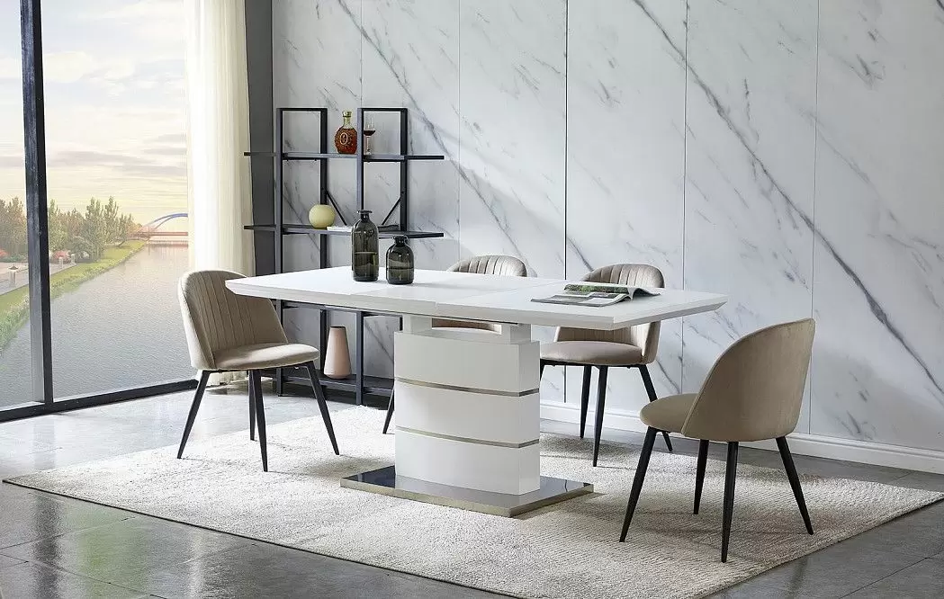 Стол раскладной Verona Glass (120), белый матовый - фото 5