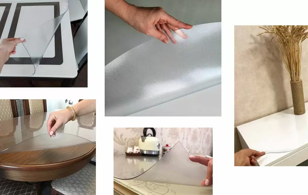 Защитное покрытие (рифленое) "Гибкое стекло" 140*80 см, толщина 1,5 мм - фото 2