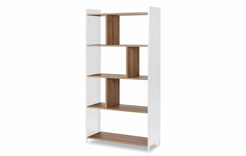 Стеллаж Oslo, орех/белый