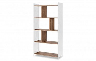 Стеллаж Oslo, орех/белый