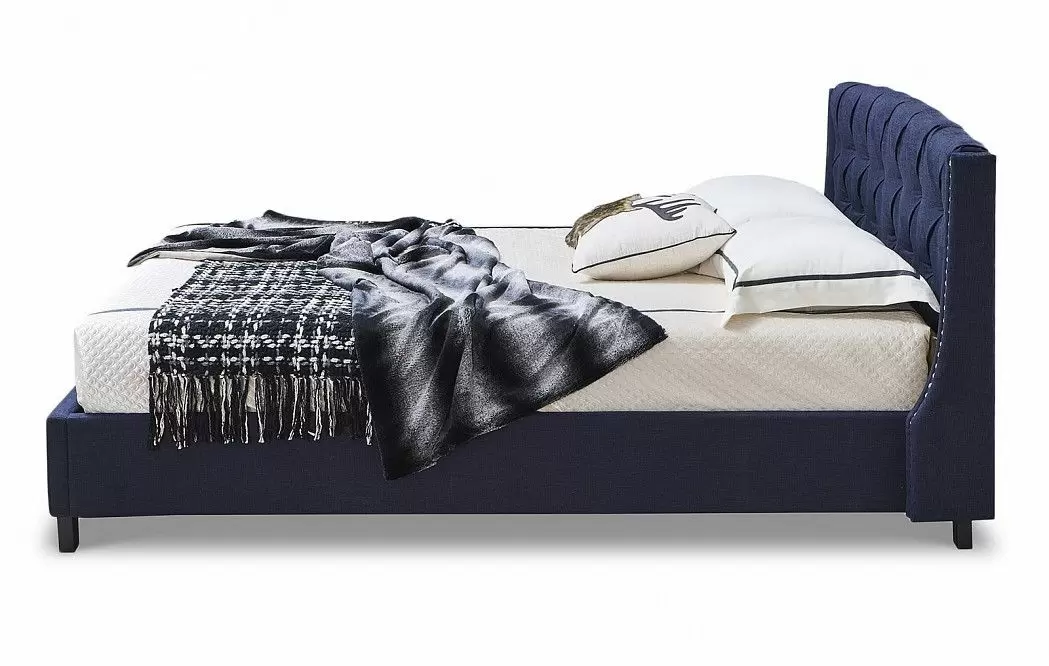 Кровать Evita 160x200, темно-синий - фото 5