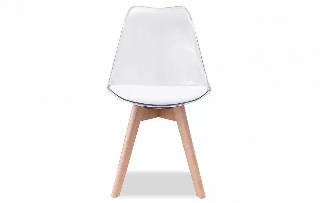 Стул Ulric, прозрачный/белый - фото 2