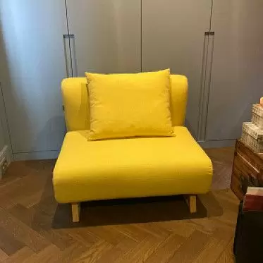 Кресло-кровать Rosy, желтый/без принта