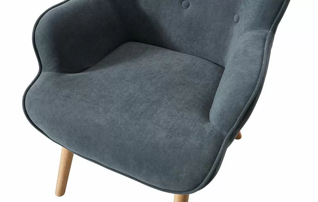 Кресло Hygge, графит/натуральный - фото 7