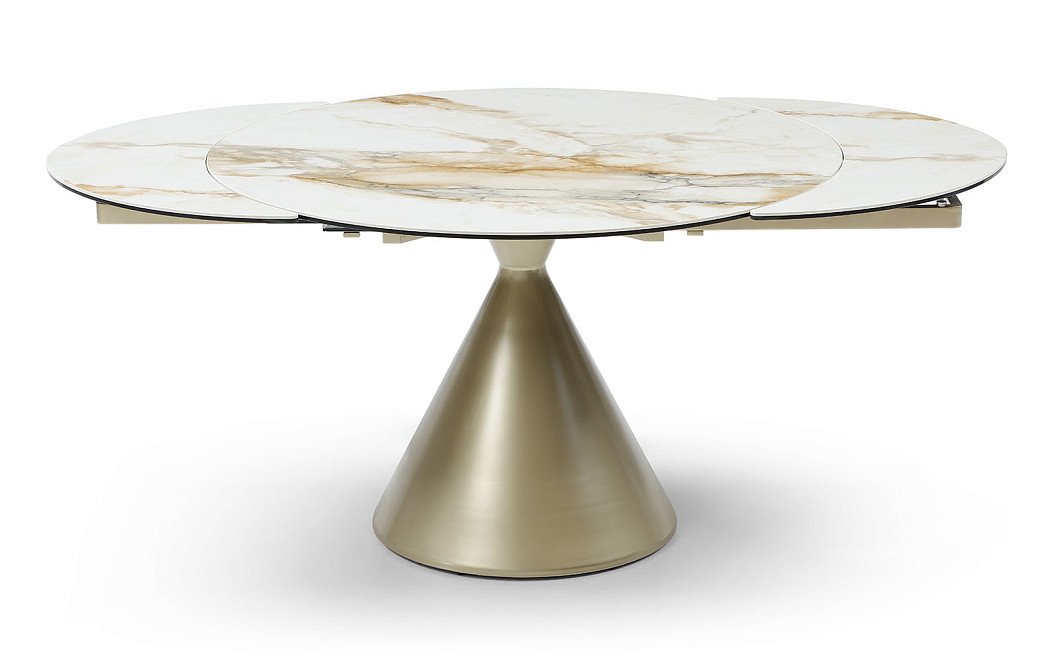 Стол раскладной Josephina 120-180, керамика/шампань - фото 18