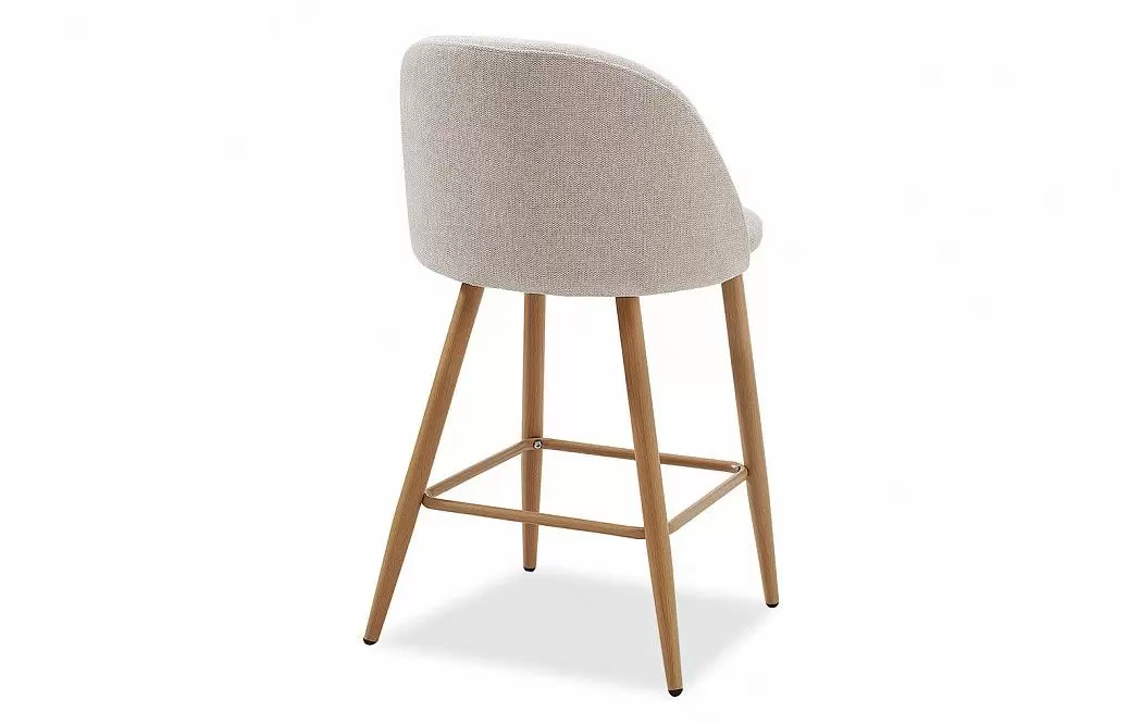 Стул полубарный Matt, бежевый/дерево - фото 10