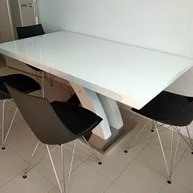 Стул Concept, белый/черный