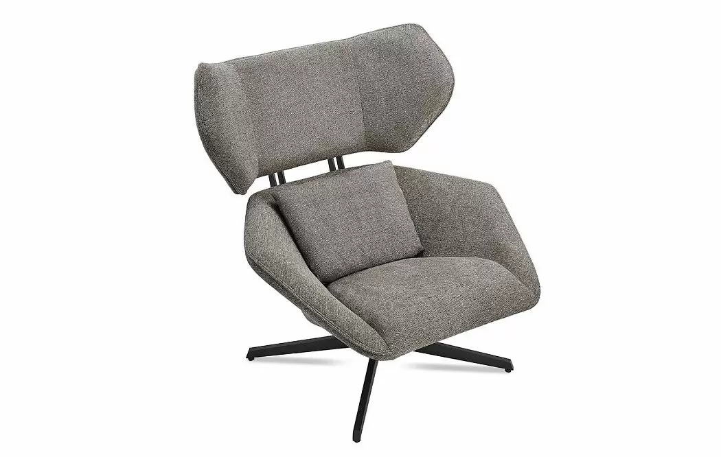 Кресло и оттоманка Boston, серо-коричневый - фото 7