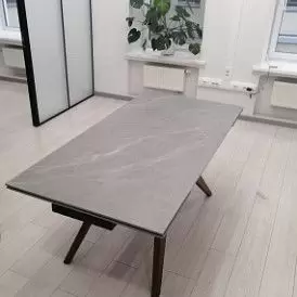 Стол Valencia + 4 бежевых стула Berta