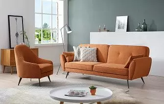 Комплект мягкой мебели Edinburgh & Sandy, терракотовый