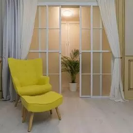 Кресло Hygge, желтый/натуральный