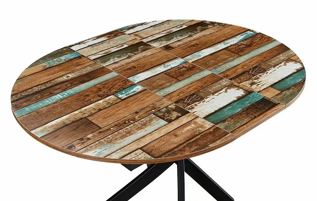 Стол раскладной Charly 100-129, мультиколор/черный - фото 13