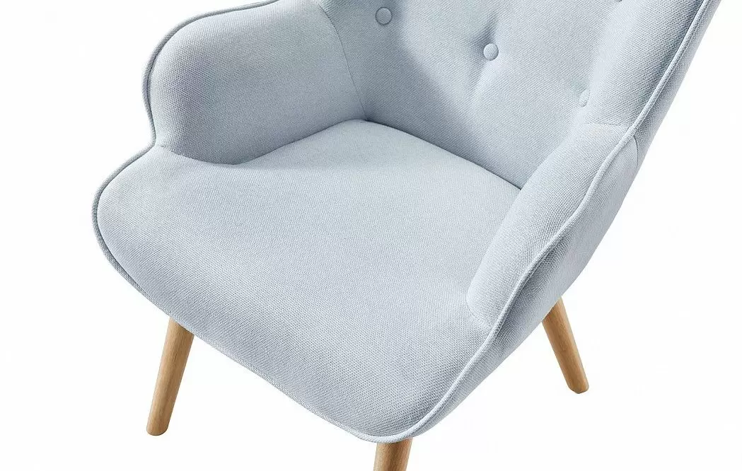 Кресло Hygge, голубой/натуральный - фото 8