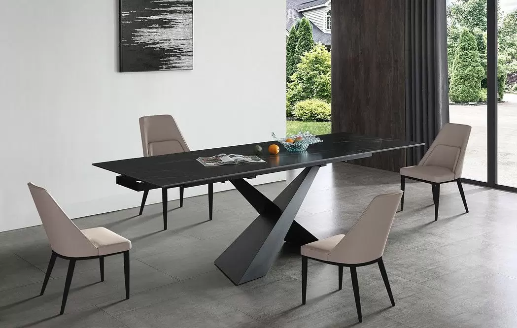 Стол раскладной Savoy 180-240, черная керамика - фото 17