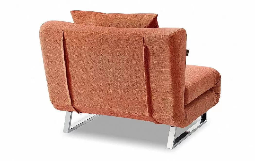 Кресло-кровать Rosy, папайя/хром - фото 7