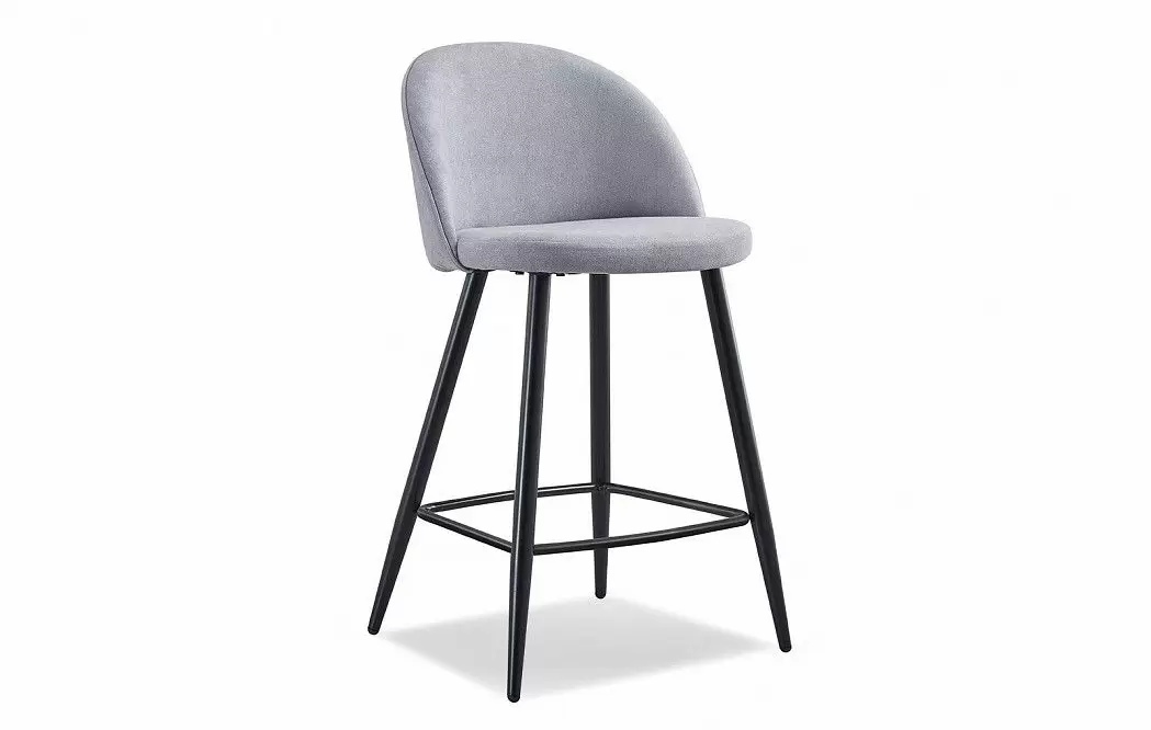 Стул полубарный Sally (60), серый/черный