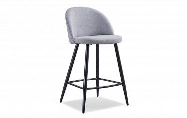 Стул полубарный Sally (60), серый/черный