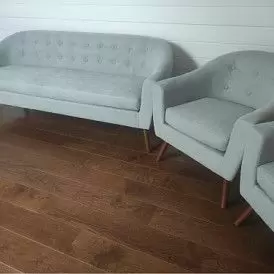 Диван Florence 2-х местный, темно-серый/цветные пуговицы