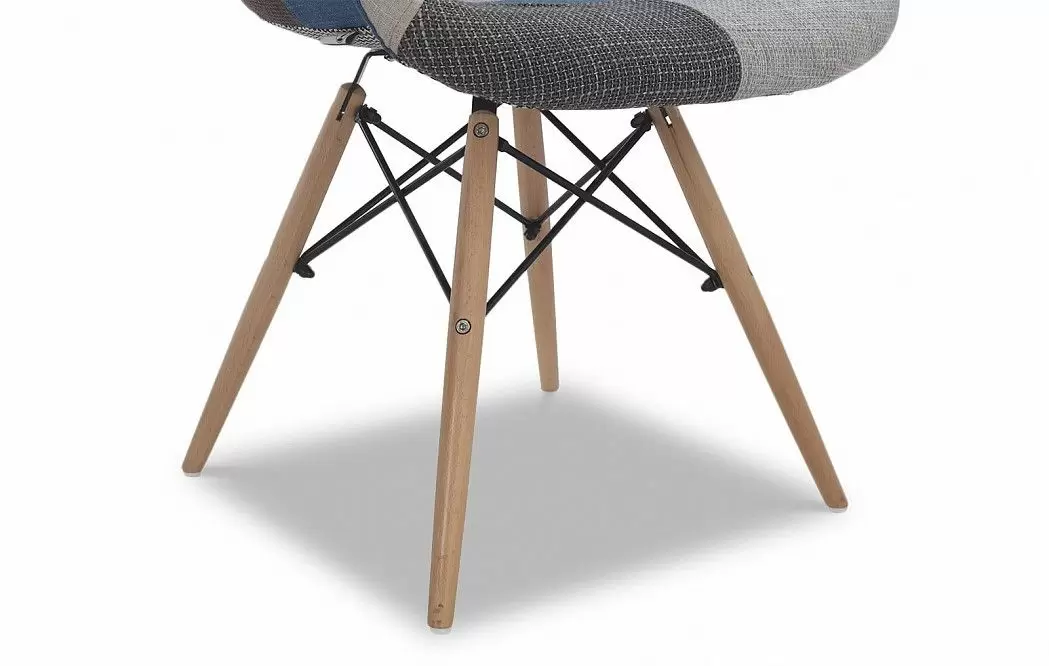 Стул Aura (в стиле Eames), синий пэчворк - фото 7