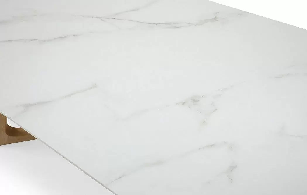 Стол раскладной Sorrento 160-220, белая керамика/ясень - фото 11