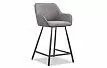 Стул полубарный Kevin (58), серый/черный
