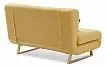 Диван-кровать Rosy 2-х местный, желтый/без принта