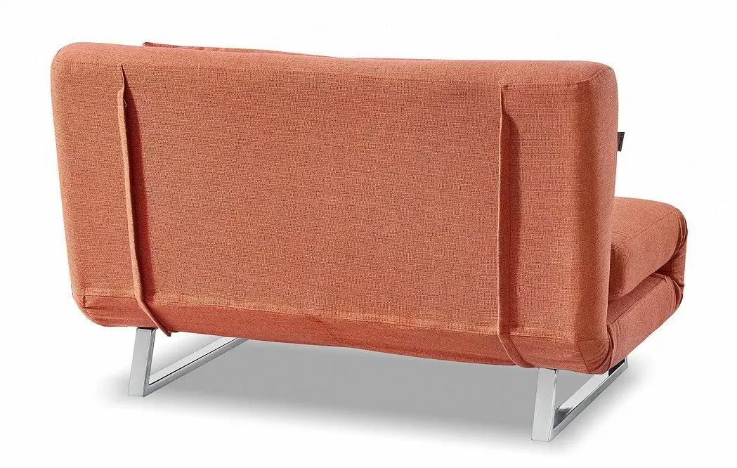 Диван-кровать Rosy 2-х местный, папайя/хром - фото 9