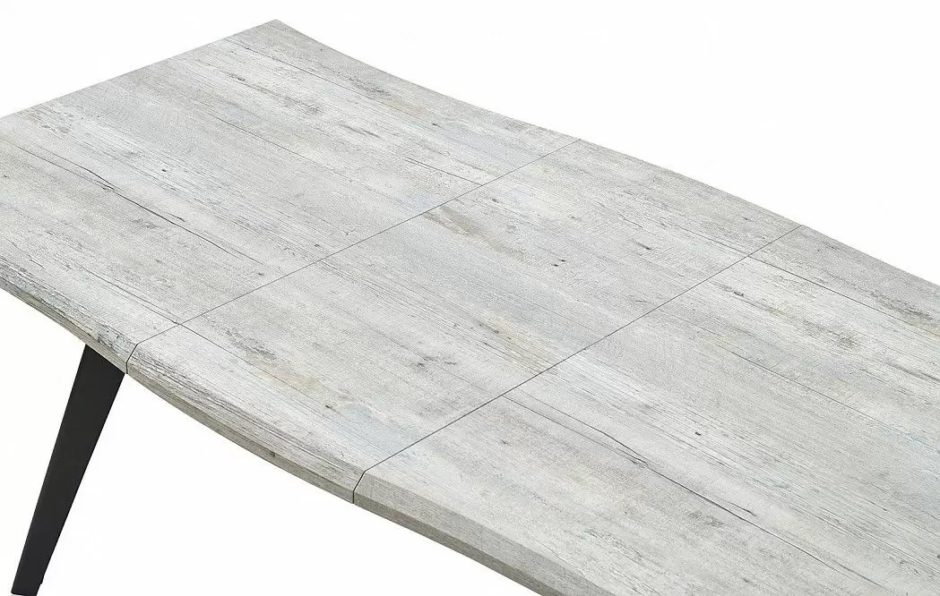 Стол раскладной Dusseldorf 140-180, античный дуб/черный - фото 10