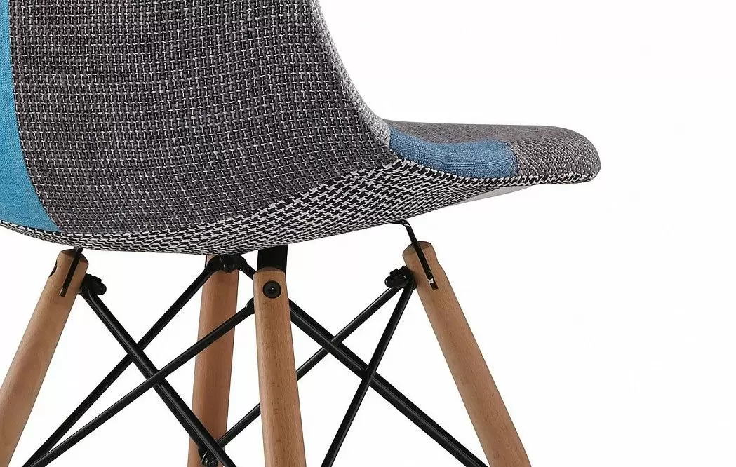 Стул Jolene (в стиле Eames), синий пэчворк - фото 8